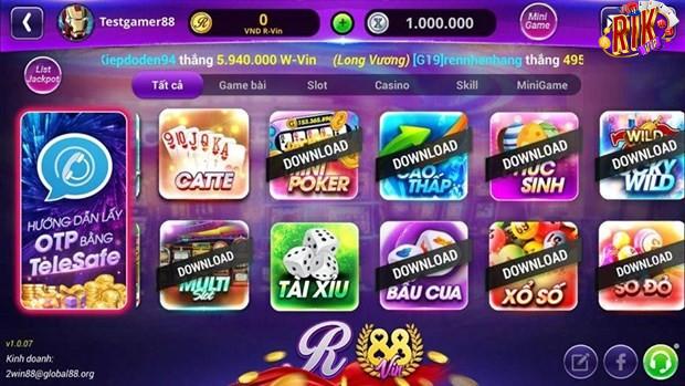 Top trò chơi nổi bật Rikvip